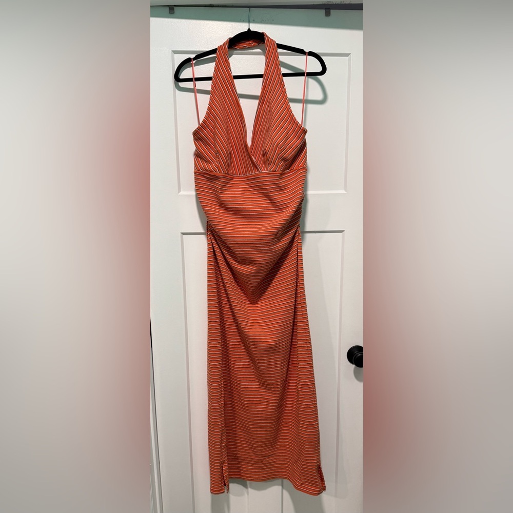 NWT Anthropologie High Tide Halter Slim Midi Dress, size XL - Picture 4 of 8